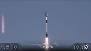 A SpaceX Falcon 9 rocket launches the USSF-153 mission for the U.S. Space Force from Vandenberg Space Force Base in California on Sept. 10, 2026.