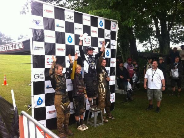 Elite women's podium at the Gravity East Series - WISP