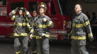 Bobby and the Station 118 firefighters in 9-1-1 Season 7x09