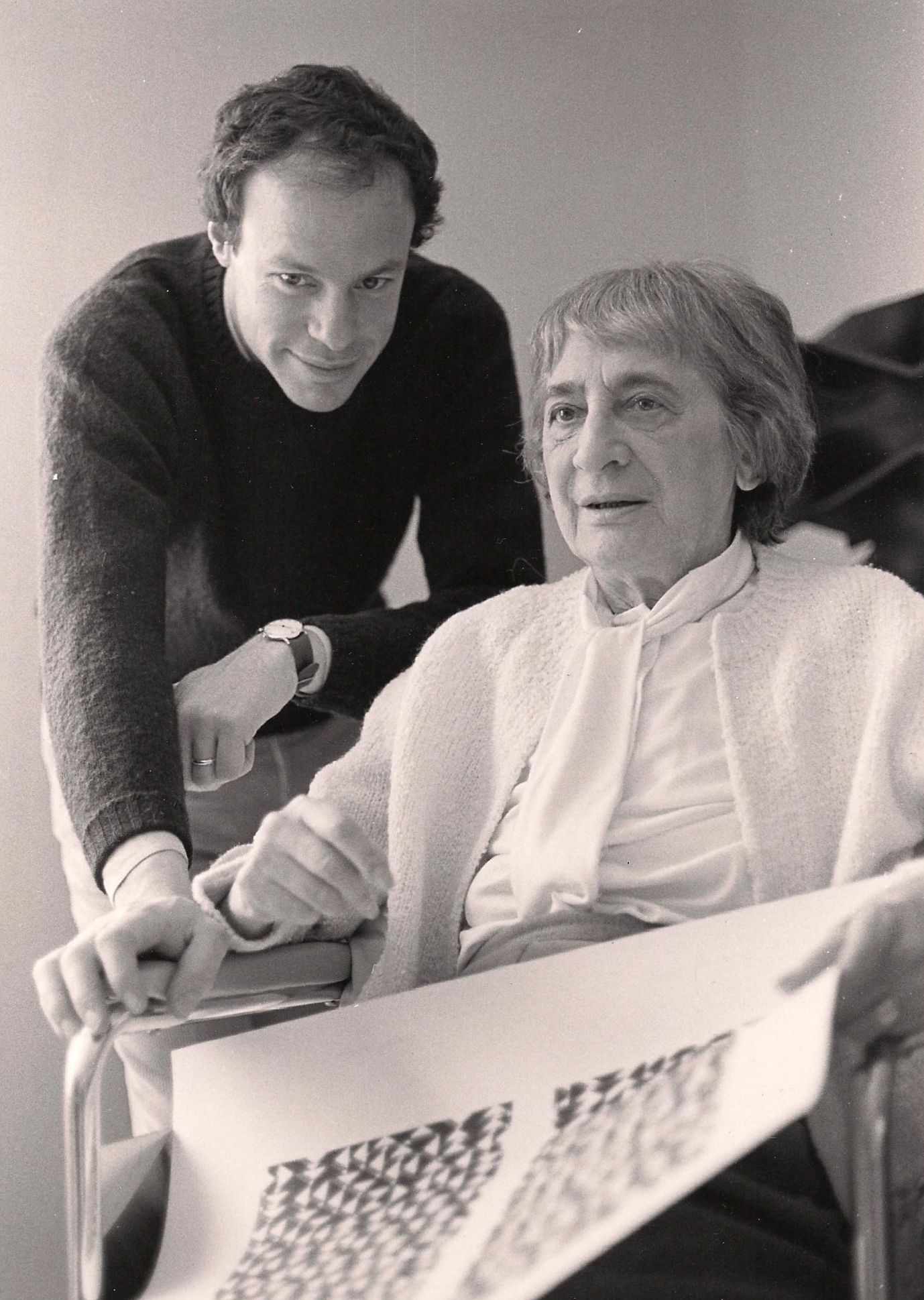 Nicholas Fox Weber with Anni Albers