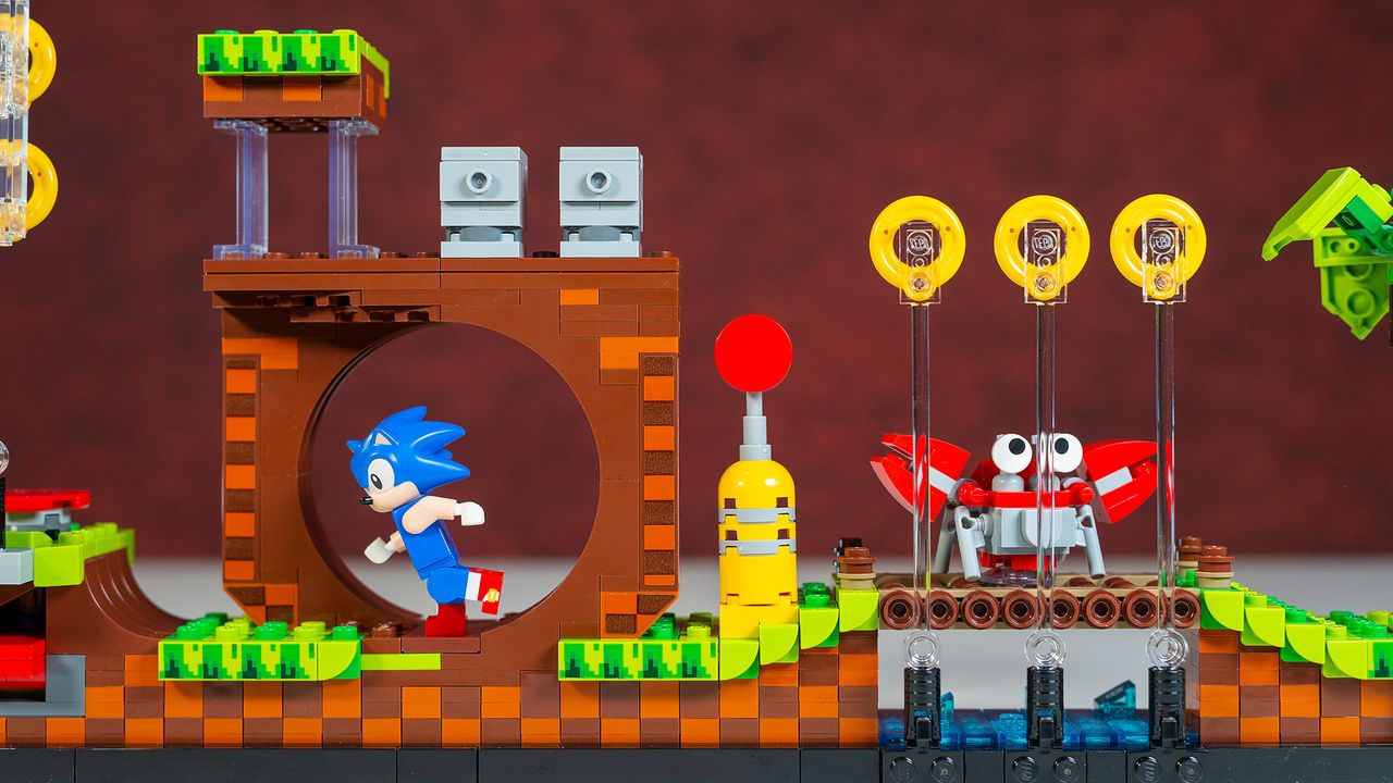 Lego Sonic the Hedgehog - Green Hill Zone closeups and action shots