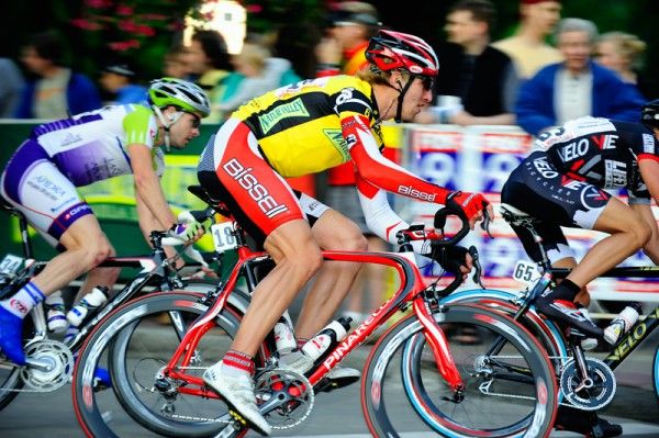 Tom Zirbel (Bissel Pro Cycling) stayed safely in the front part of the field.