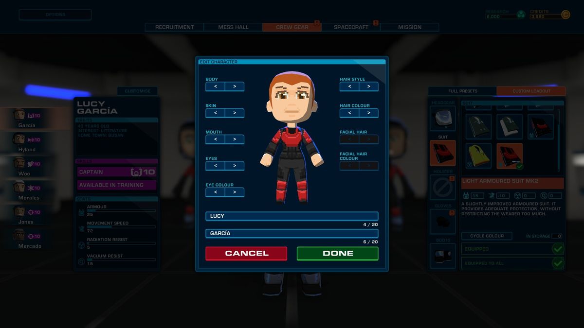 In "Space Crew," you take command of a United Defense Force ship to explore space and face the alien Phasmid menace. The crew management game launches Oct. 15, 2020.