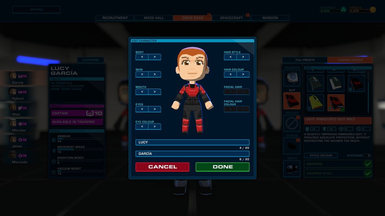 In "Space Crew," you take command of a United Defense Force ship to explore space and face the alien Phasmid menace. The crew management game launches Oct. 15, 2020.