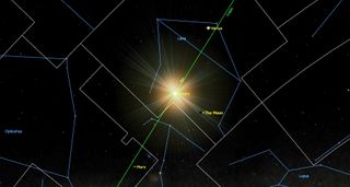 A series of star maps of the night sky