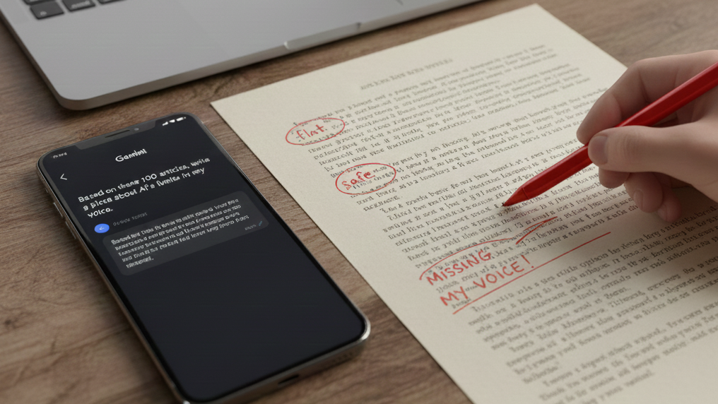 من 100 مقاله به Gemini دادم تا ببینم آیا می تواند صدای من را کپی کند – این چیزی است که هنوز نمی تواند انجام دهد