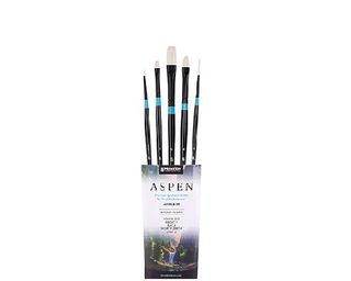 Product shot of some of the best acrylic paintbrushes, Princeton Aspen