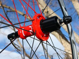 Proven DT Swiss star ratchet internals are tucked behind the interchangeable alloy freehub body