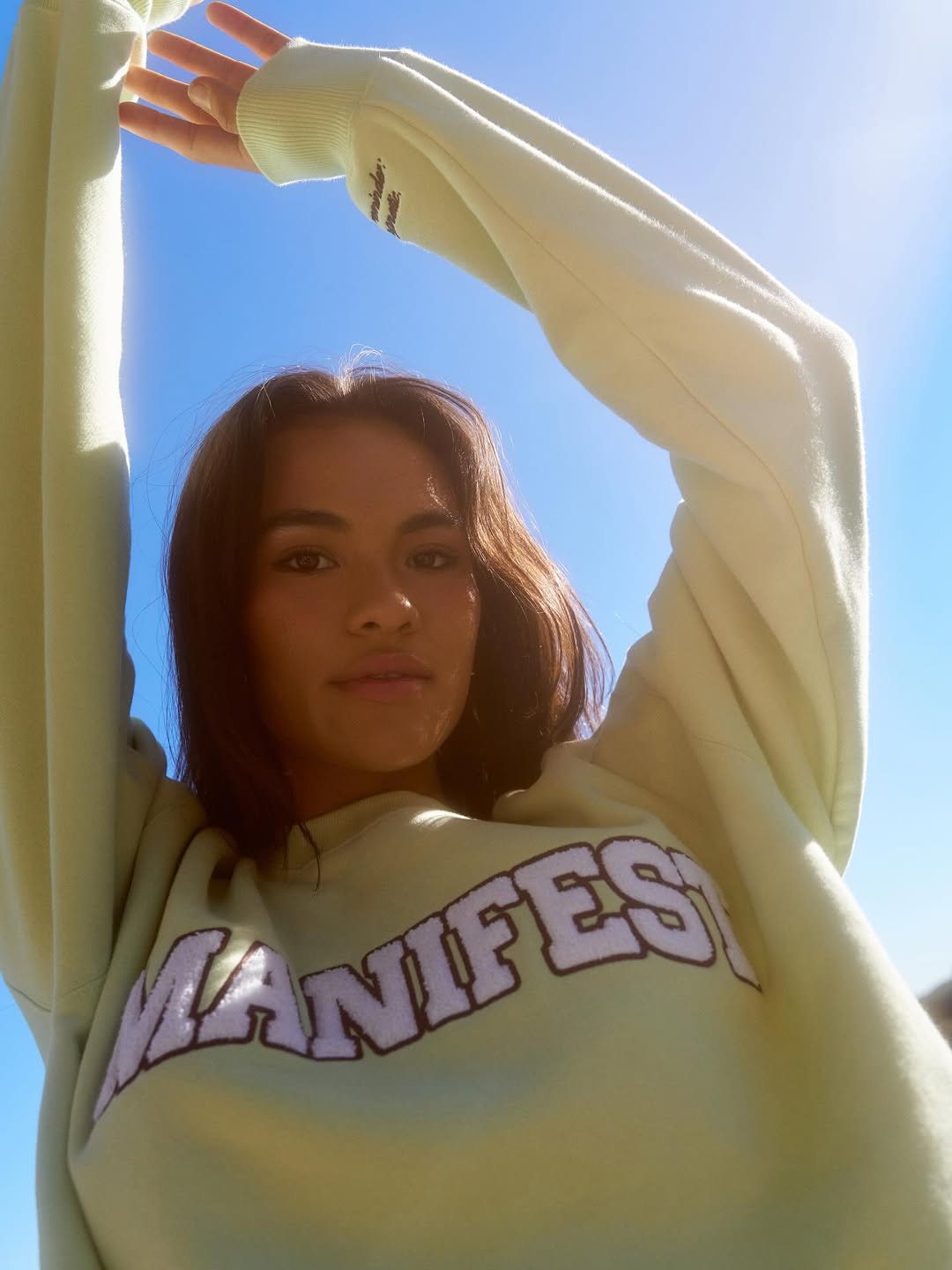 woman wearing brand like parke