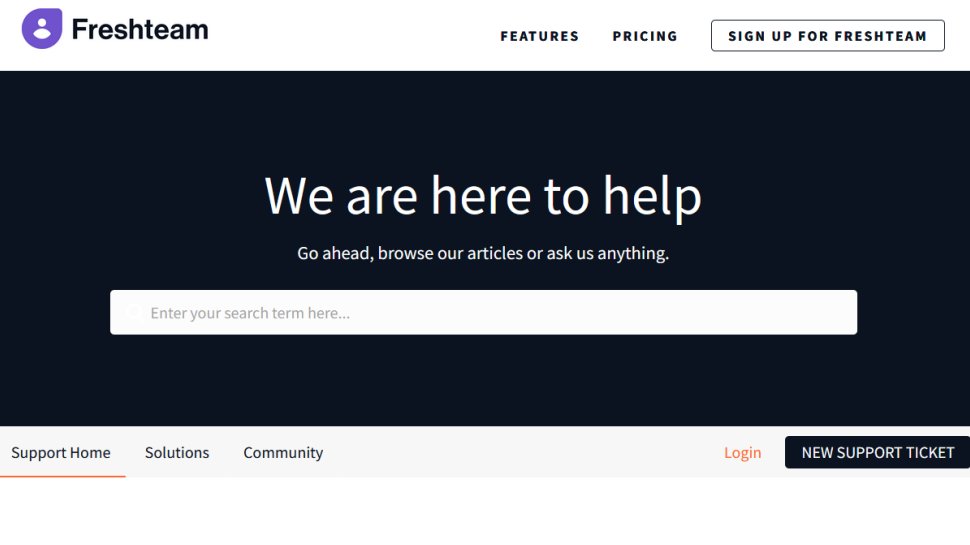 Freshteam website screenshot (May 2025).