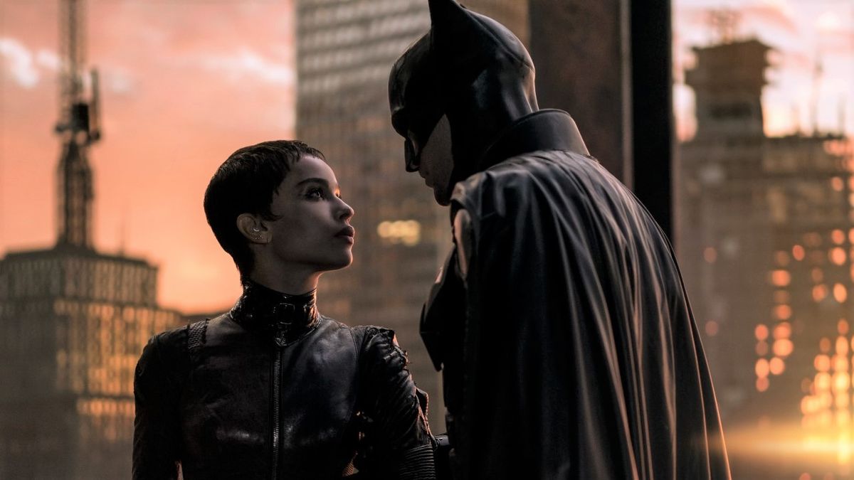 Catwoman and Batman in The Batman.