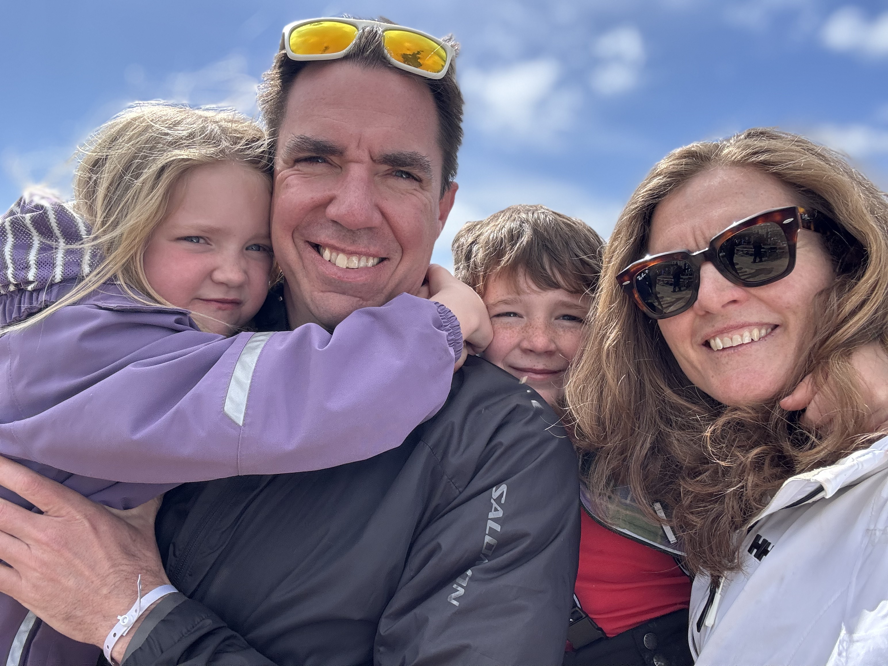 Oliver and Joanna Codrington and their children in pictures