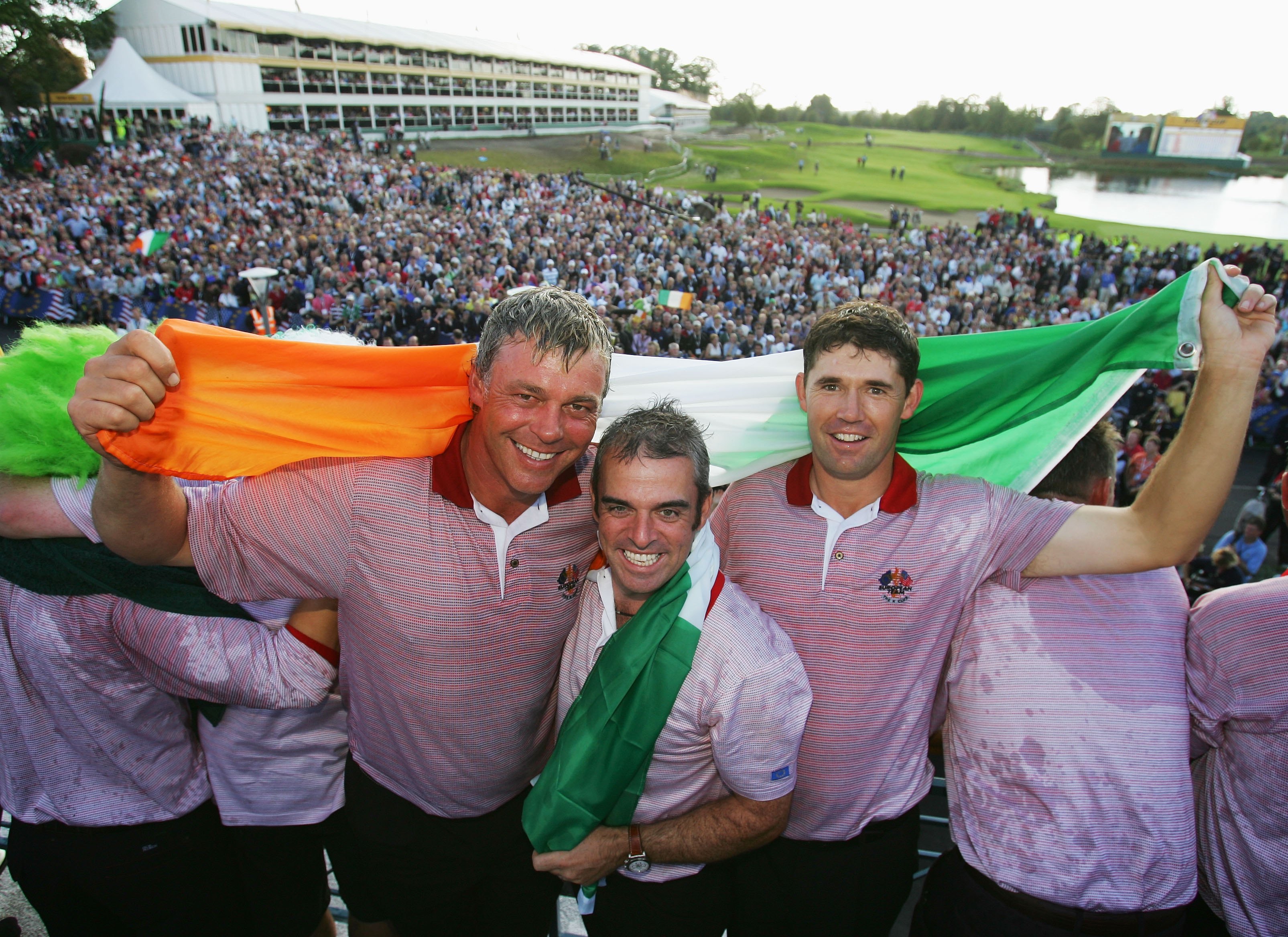 Europe celebrate a huge Ryder Cup win at the K Club in 2006