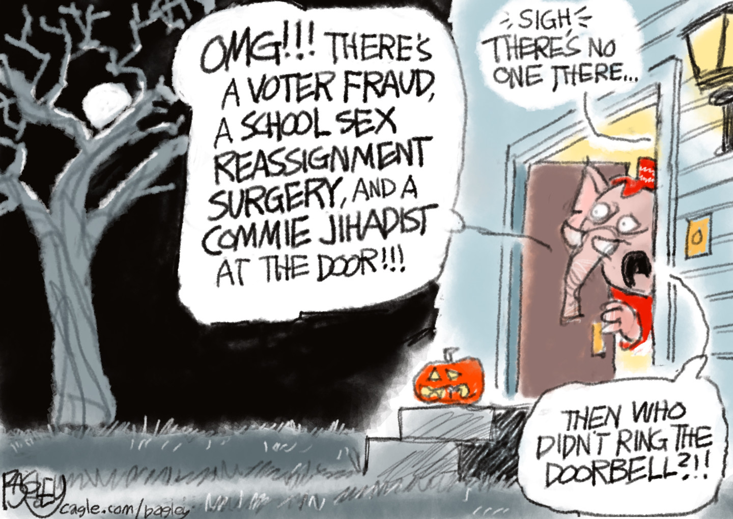 Political cartoon