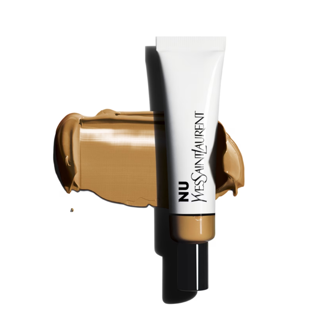 A product shot of the YSL Beauty NU Bare Look Tint, on a white background