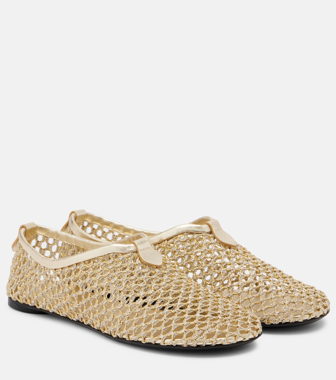 Floaty Fishnet Ballet Flats