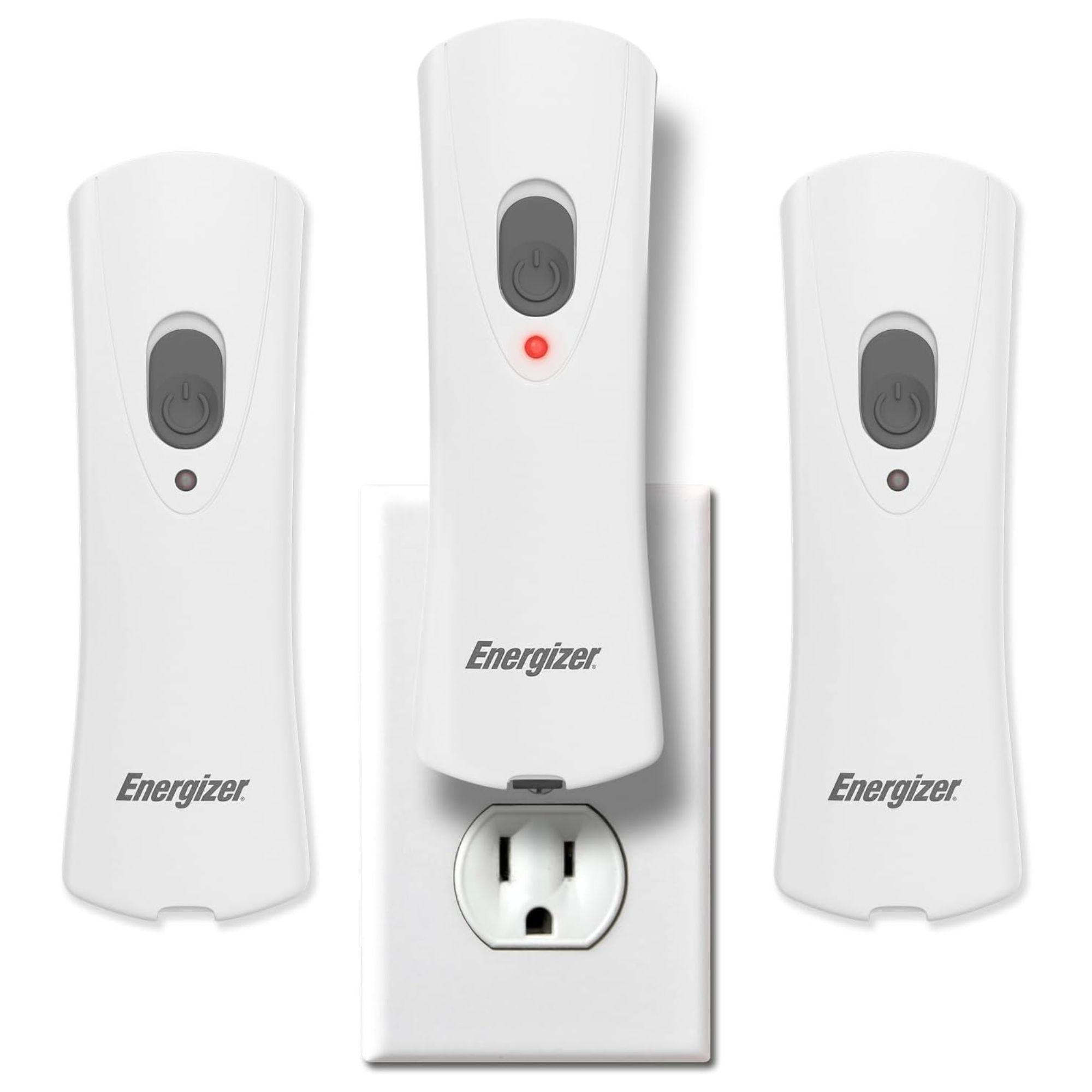 White emergency flashlights