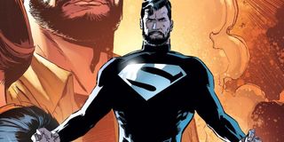 Superman in Black Suit in DC Comics