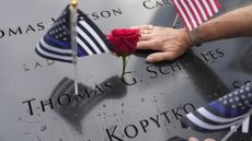 A memorial to people lost on Sept. 11.