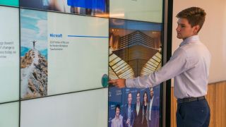 Last year, global technology services company NTT opened a new intelligent workplace in New York that prominently features a 12-foot-long, 7-foot-high Planar Clarity Matrix Video Wall System.