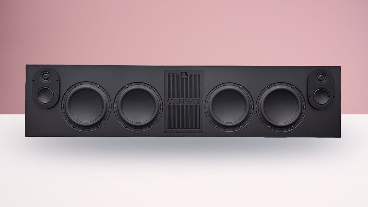 The best of both worlds for soundbars and loudspeakers? Canvas hi-fi's new bar is pushing the definition, by packing huge 8-inch drivers into a frame that fits below your TV — and the company boldly says it's 'the world's first audiophile soundbar'