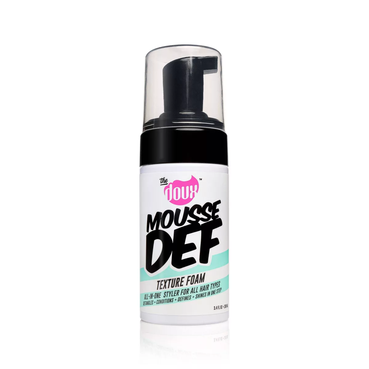 The Doux Mousse Def Texture Foam Curl Enhancer - 3.4 Fl Oz: Vegan, for Textured Hair, All Hair Types, Foam Formula