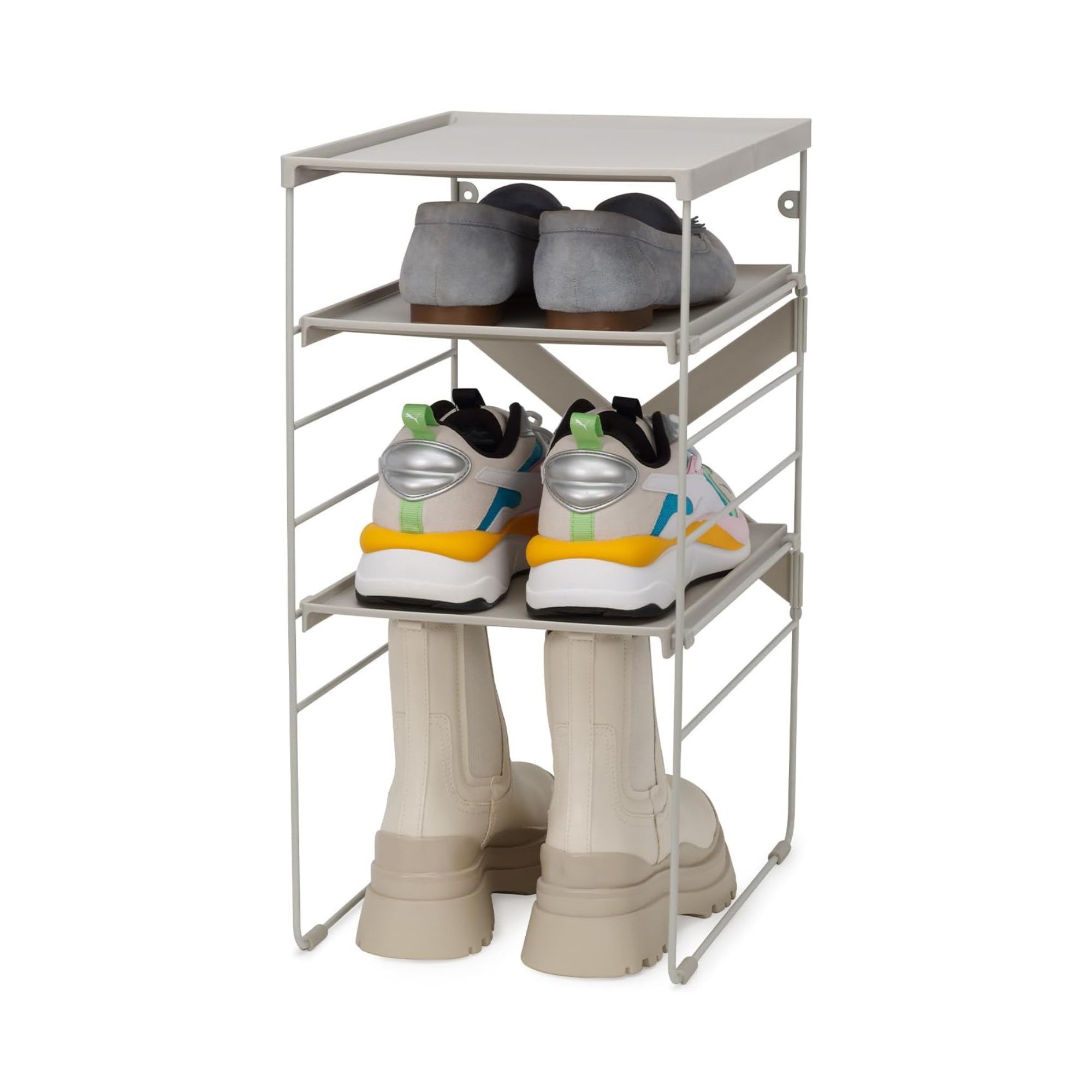 Joseph Joseph Level&amp;trade; Adjustable Ecru Shoe Rack
