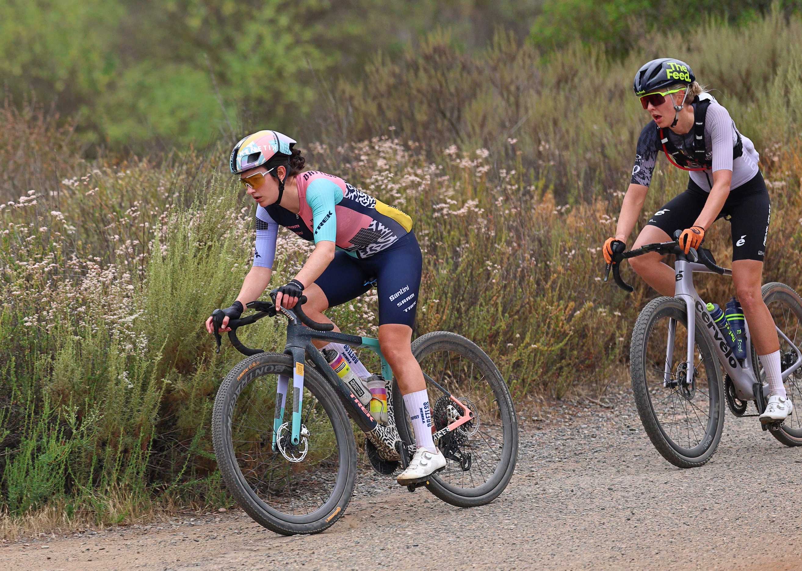 C&eacute;cile Lejeune leads Hannah Shell on the BWR California course