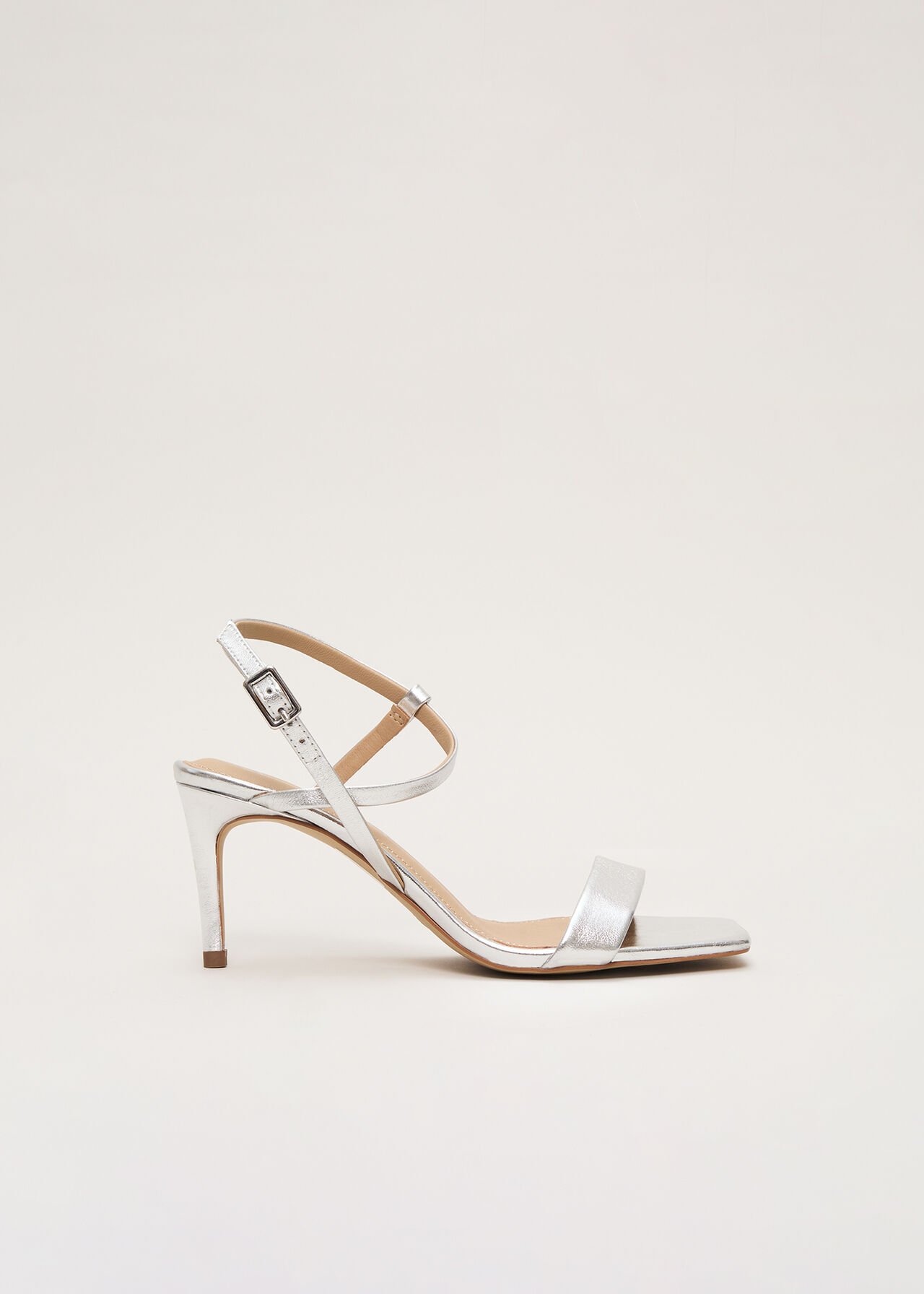 Silver Metallic Heel