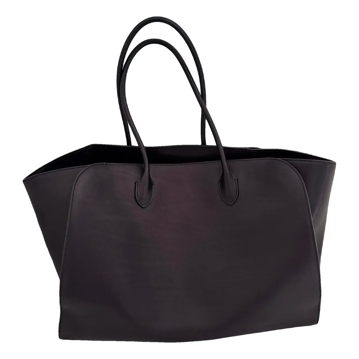 Black leather bag