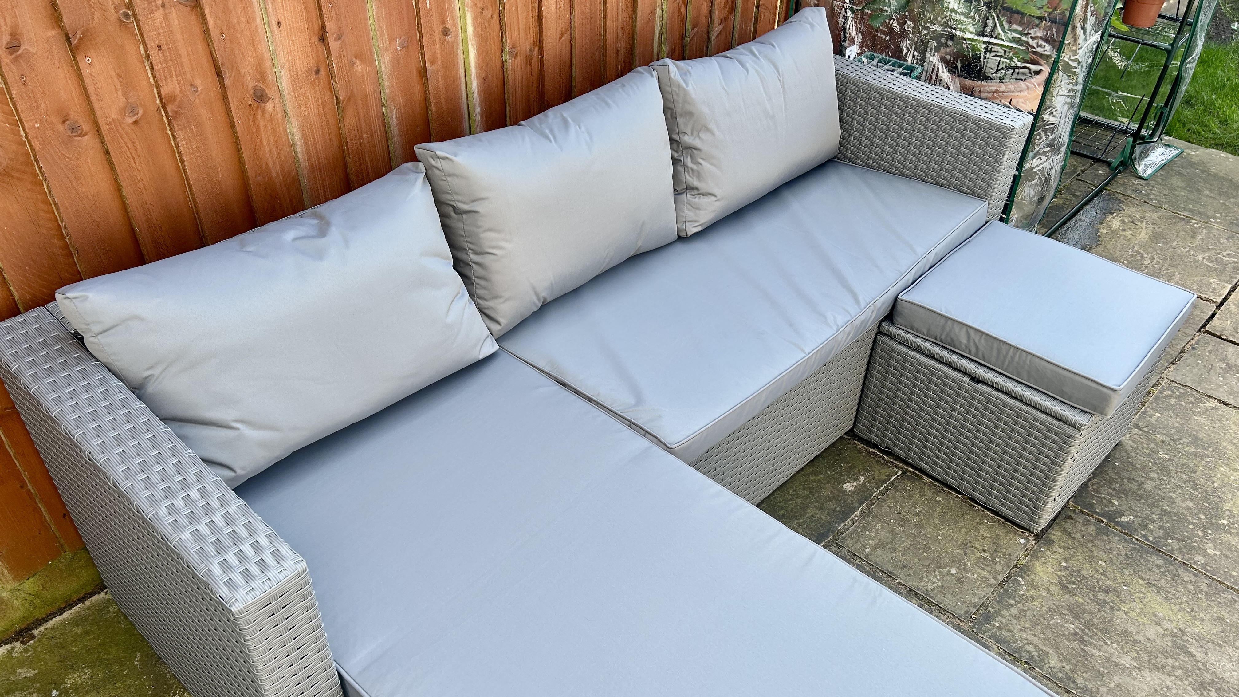 Argos Home 4 Seater Rattan Effect Garden Sofa Set