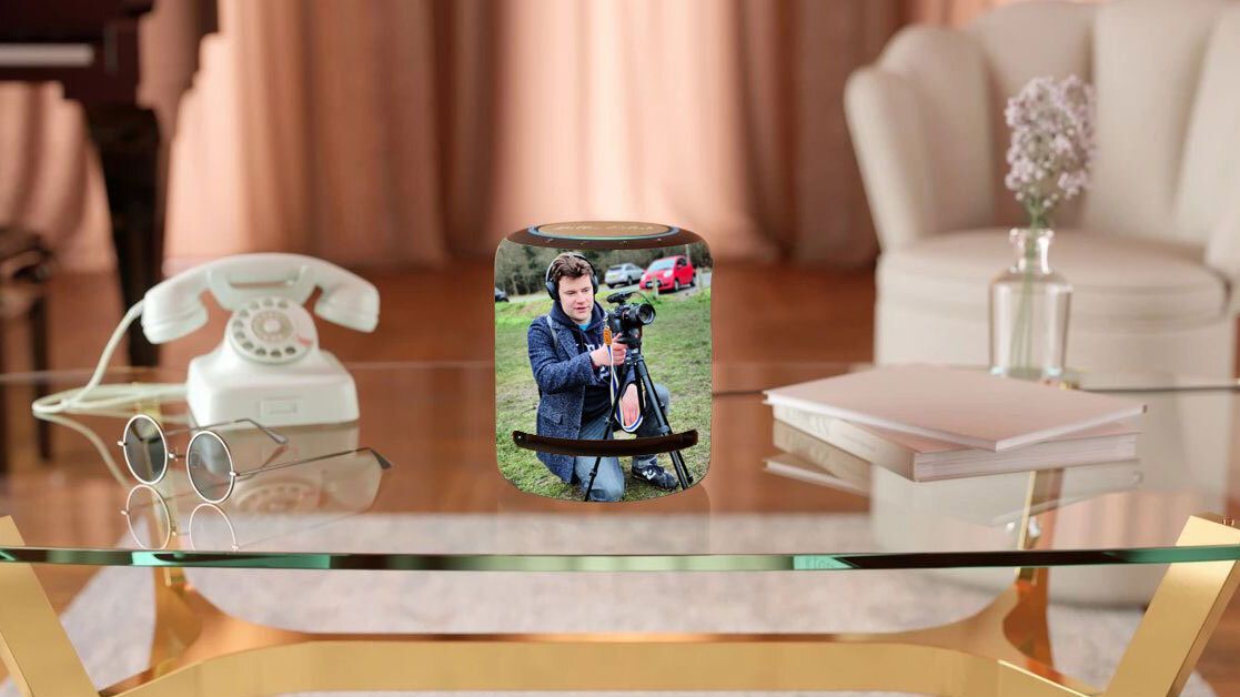 tom bedford on an alexa speaker