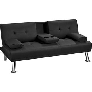 A futon sofa