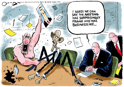 Obama cartoon World Vladimir Putin Syria