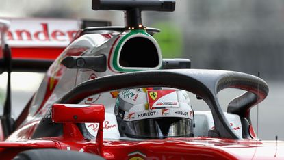 Sebastian Vettel and F1 halo system