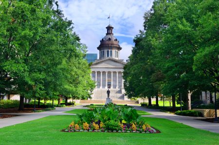 South Carolina State House in Columbia, South Carolina, USA. The building houses the South Carolina General Assembly and until 1971 the supreme court.