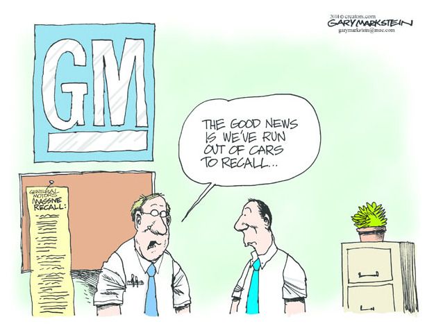 Editorial cartoon GM recall