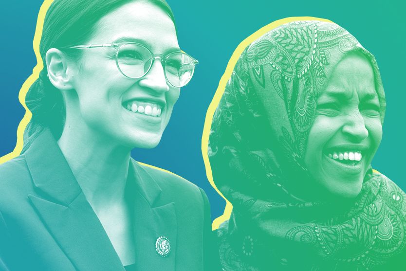 Alexandria Ocasio-Cortez and Ilhan Omar.