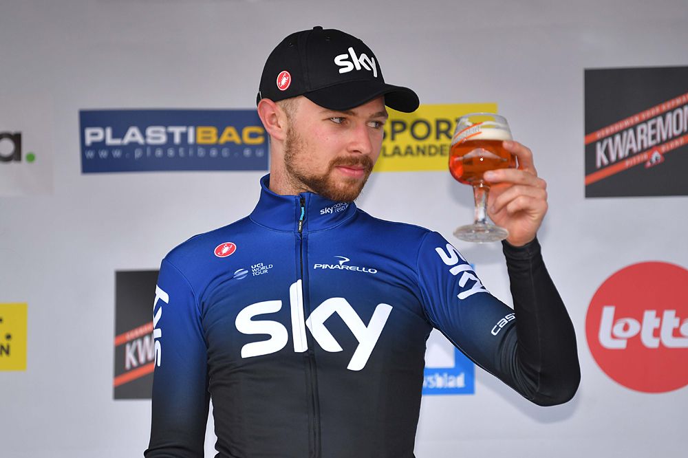 Owain Doull (Team Sky) second at Kuurne-Brussel-Kuurne