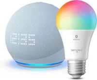 Echo Dot (5th Gen) with Clock with Sengled Bluetooth Color Bulb: $74.98 $29.99 at Amazon