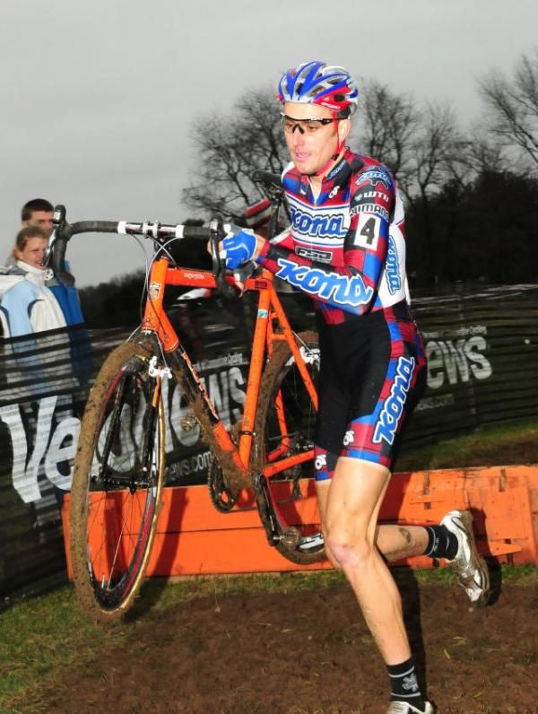 Ryan Trebon (Kona) was first over the barriers.