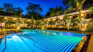 The Bayon Pool at Shinta Mani Angkor and Bensley Collection Pool Villas
