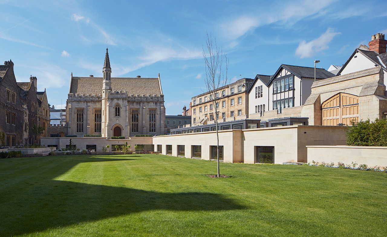 The library at Magdalen College in Oxford