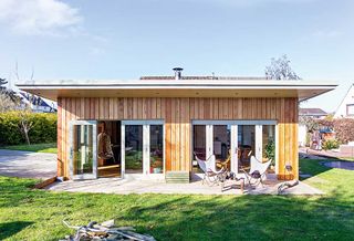 garden studio room timber-clad exterior