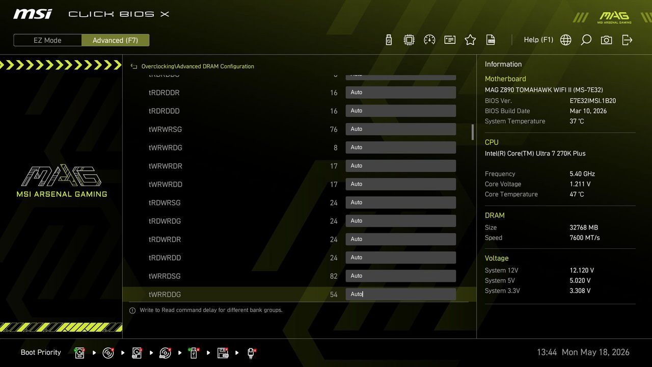 MSI MAG Z890 Tomahawk Wifi II