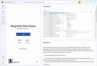 Install Diagnostic Data Viewer