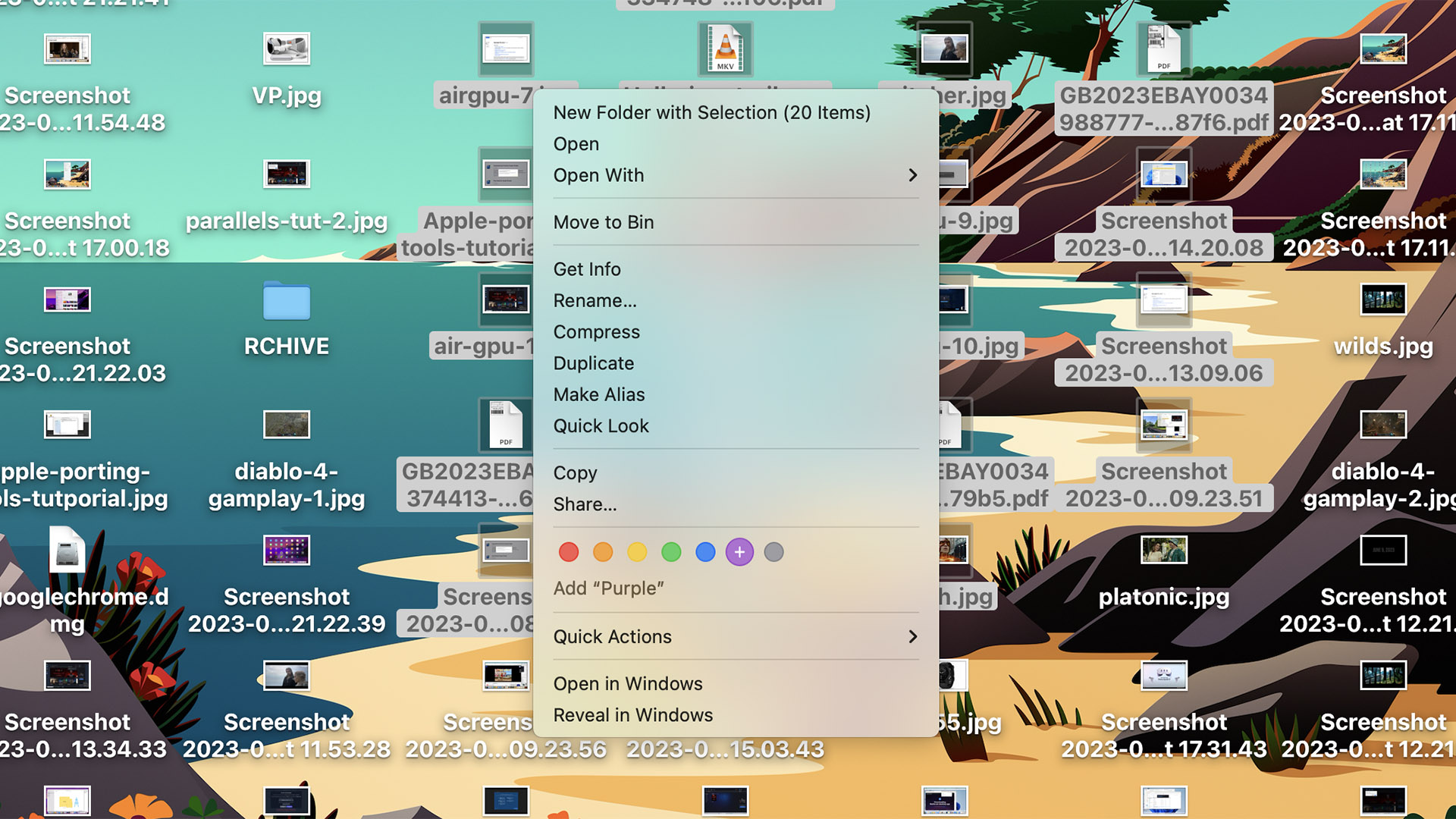 Organize your Mac desktop