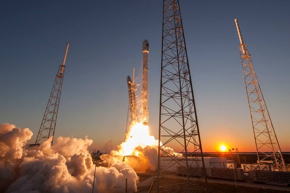 A SpaceX Falcon 9 rocket launches into space from Florida&#039;s Cape Canaveral Air Force Station on Feb. 11, 2015 on a mission to send the Deep Space Climate Observatory on a million-mile trek to Lagrange Point 1. Its upper stage booster will hit the moon on March 4, 2022.