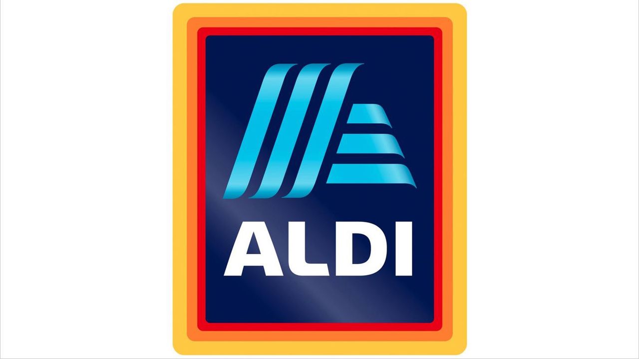 The new Aldi logo, released in March