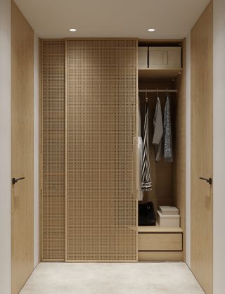 A well-organised closet